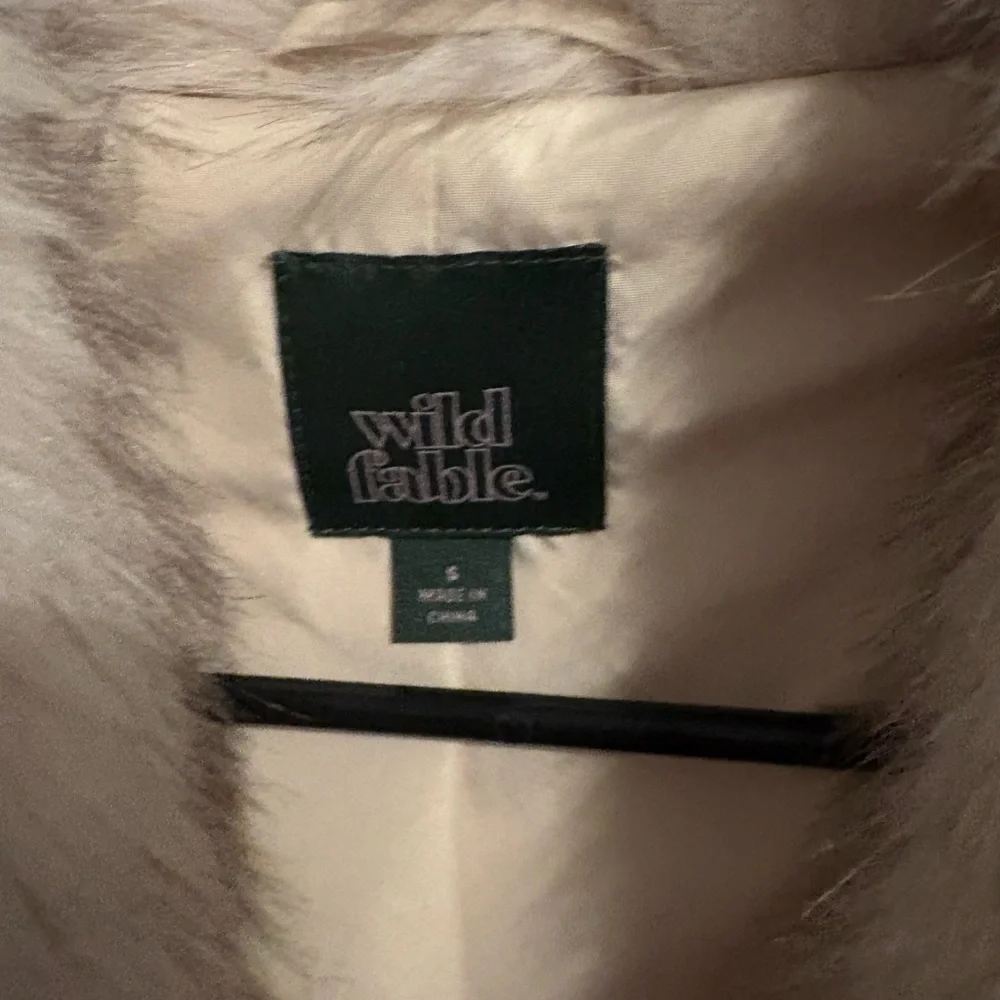 1- wild fable Plush Faux Fur Teddy Jacket - Picture 2 of 4